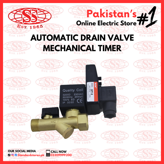 Automatic Drain Valve with Mechanical Timer ,standard store, standard electric co.