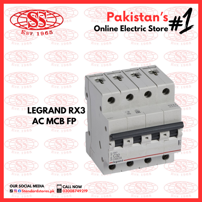 Legrand RX3 AC MCB SP / DP / TP / FP