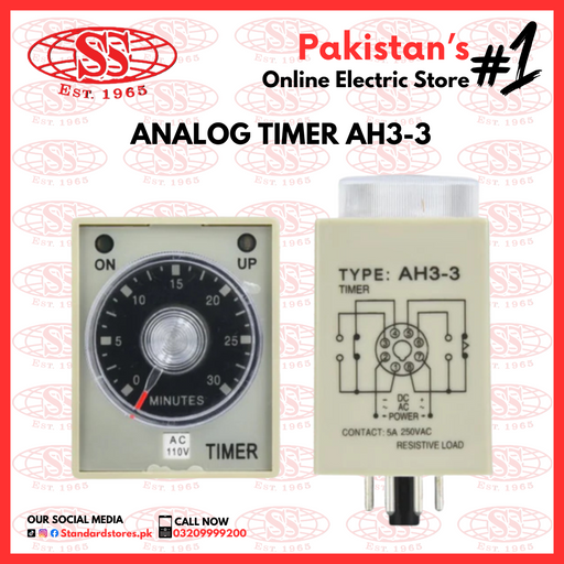 Analog Timer AH3-3 60SEC, standard stores, standard electric co.