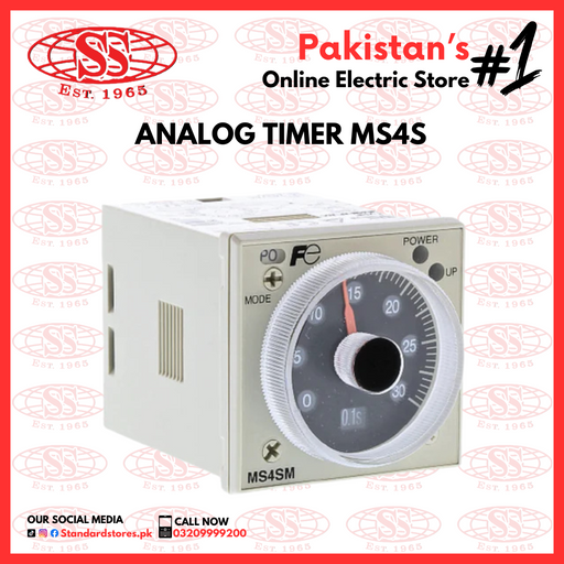 Analog Timer MS4S-A 0.1SEC-99HOURS (110V-220V AC), standard stores, standard electric co.