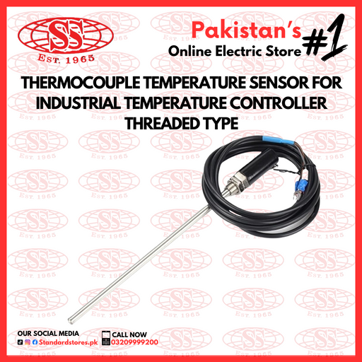 Thermocouple Temperature Sensor for Industrial Temperature Controller - Threaded Type, standard store, standard electric co.