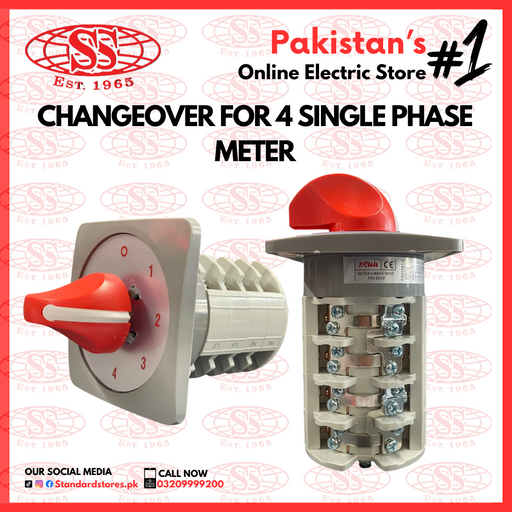 TRUU Changeover for 4 Single Phase Meter Connection,  Standard Store, standard electric co.