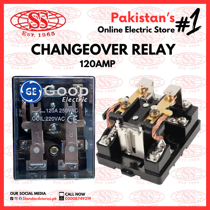 Electric Changeover Relay Automatic  120 amp