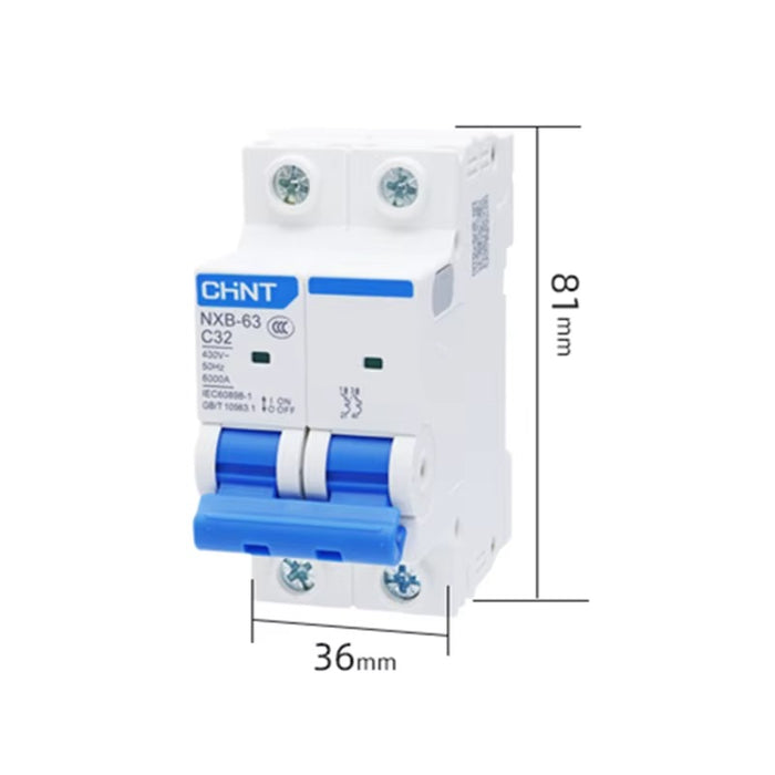 CHINT Miniature Circuit Breaker  NXB-63  2 Pole