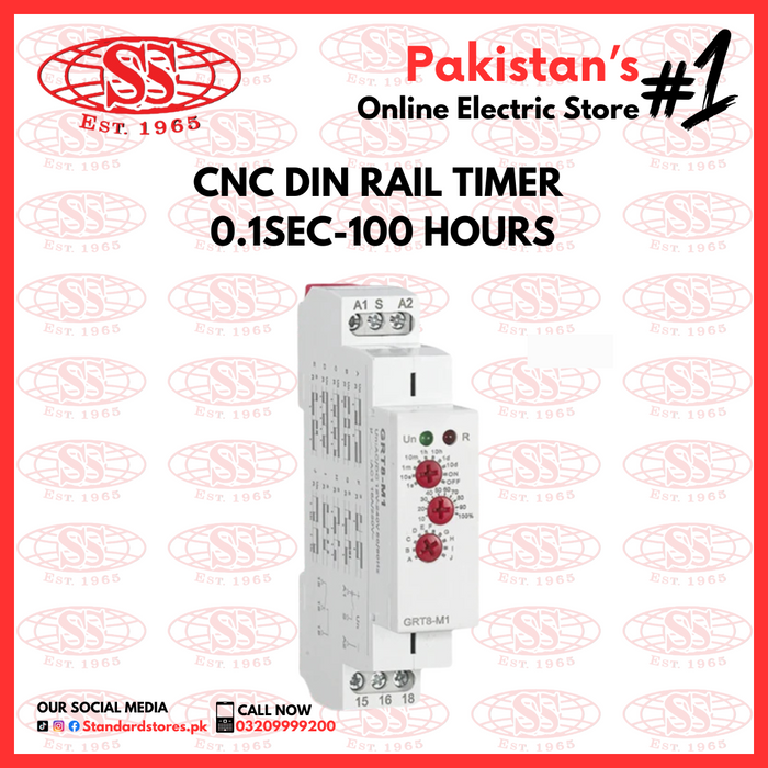 Clock Timer Cnc CNC Din Rail Timer (0.1 Sec - 100 Hrs) — Standard Electric Co.