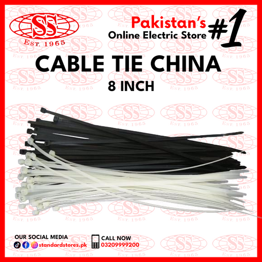 Cable Tie 8" (China), standard stores, standard electric co.