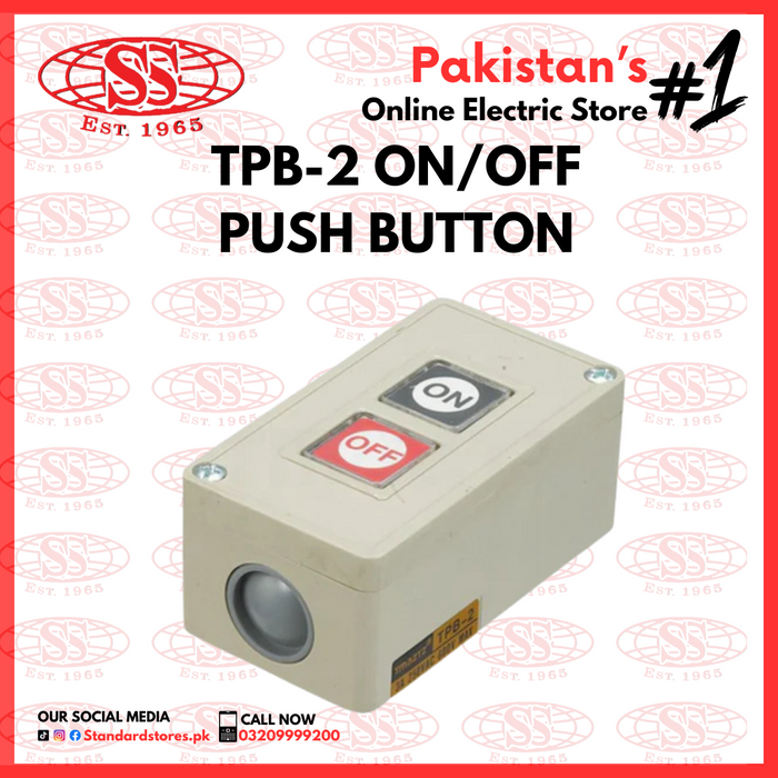 Control Push Button TPB-2 ON/OFF — Standard Electric Co.