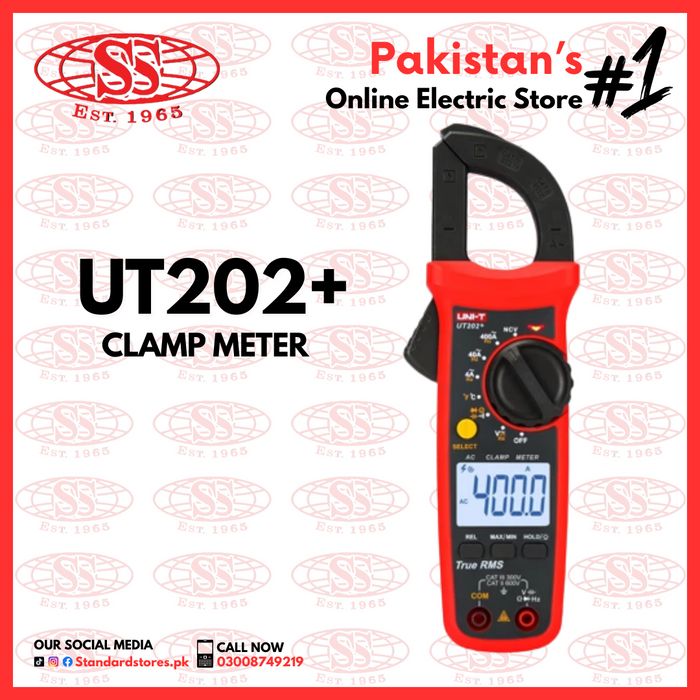 Digital Clamp Meter UNI-T UT202+