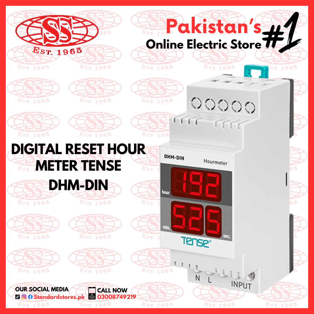 Digital Reset Hour Meter Tense DHMDIN — Standard Electric Co.