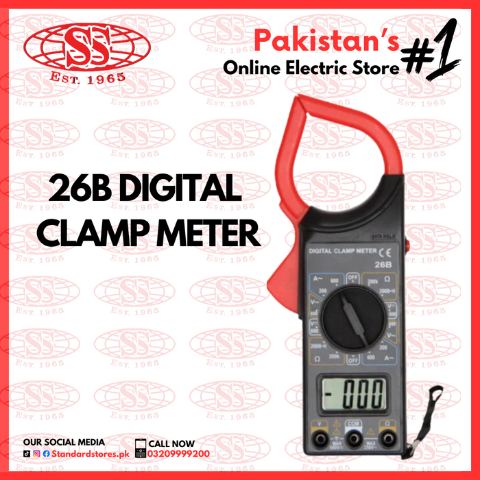 Digital Clamp Meter 26B, standard stores, standard electric co.