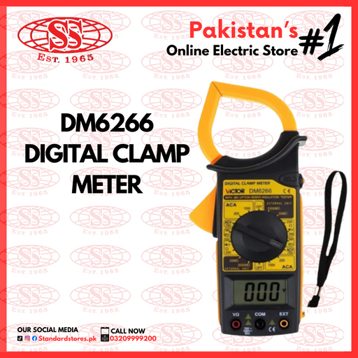 Digital Clamp Meter DM 6266, standard stores, standard electric co.