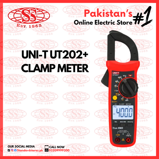 Digital Clamp Meter UNI-T UT202+, standard stores, standard electric co.