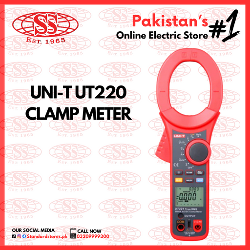 Digital Clamp Meter UNI-T UT220, standard stores, standard electric co.