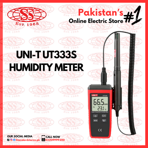 Digital Temperature Humidity Meter UT333S, standard stores, standard electric co.