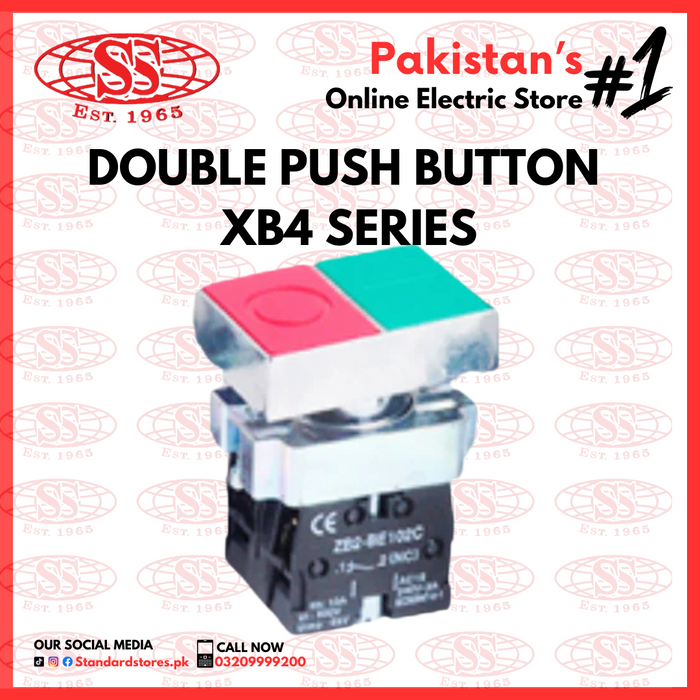 Double Button Components Double Push Button XB4 Series — Standard Electric Co.