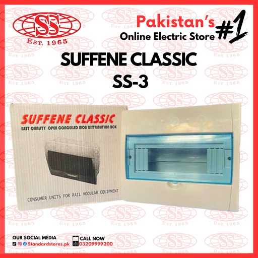 Electric Distribution Box suffene Classic Panel (SS-3 / SS-2 / SS-4 / SS-5 / SS-7), standard stores, standard electric co.