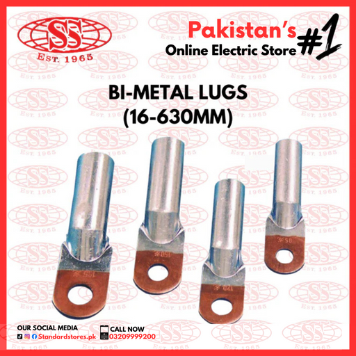 Electrical Wiring Bi-Metal Lugs China Type (16-630mm), standard stores, standard electric co.