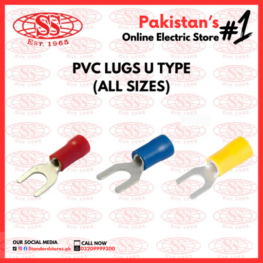 Electrical Wiring PVC Insulated U Type Lugs, standard stores, standard electric co.