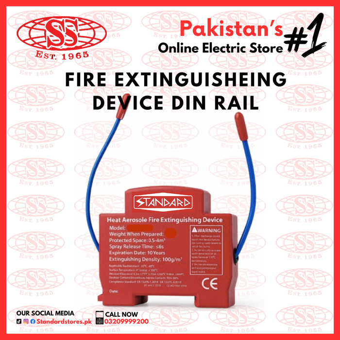 Heat Aerosol Fire Extinguishing Device 30G CHEMICAL – Automatic Fire Suppression Safety System