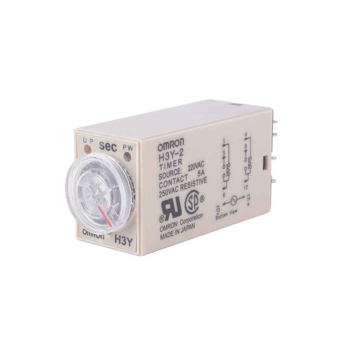 ANALOG MINIATURE TIMER OMRON H3Y-2 / H3Y-4 60SEC
