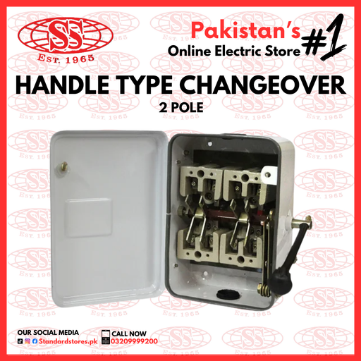 Handle Type Electric Changeover GE 2 Pole / 4 Pole, standard stores, standard electric co.