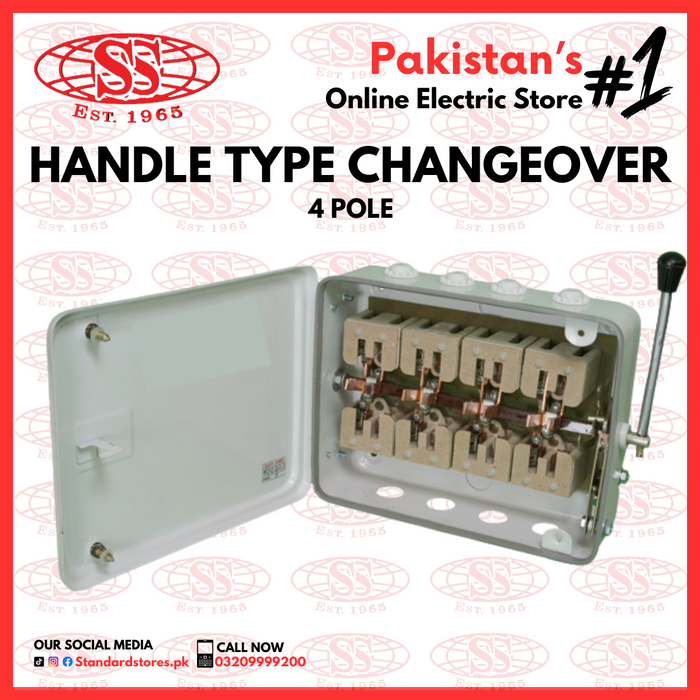 Handle Type Electric Changeover GE 2 Pole / 4 Pole