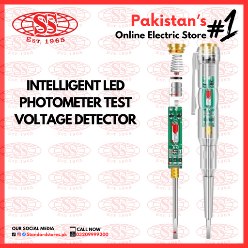 Intelligent LED Photometer Test voltage Detector, standard stores, standard electric co.