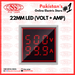 LED Indicator 2 IN 1 Square 22mm Amp/Volt, standard stores, standard electric co.