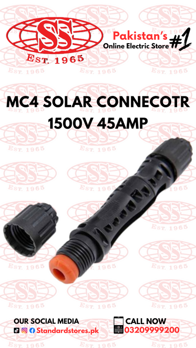 Male Female Photovoltaic IP68 Waterproof Solar PV Energy MC 4 Connector