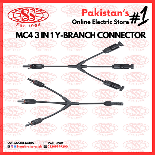 MC4 3 IN 1 Y-Branch Connector, standard stores, standard electric co.