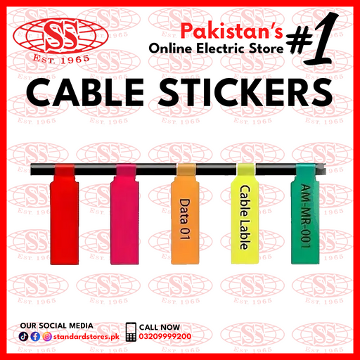 Network Cable Stickers/Labels Waterproof, standard stores, standard electric co.