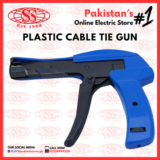 Cable Wire Tie Gun With Cable Ties, Professional Fastening Cable Install and Cut Plastic Nylon Ties Tool.standard store