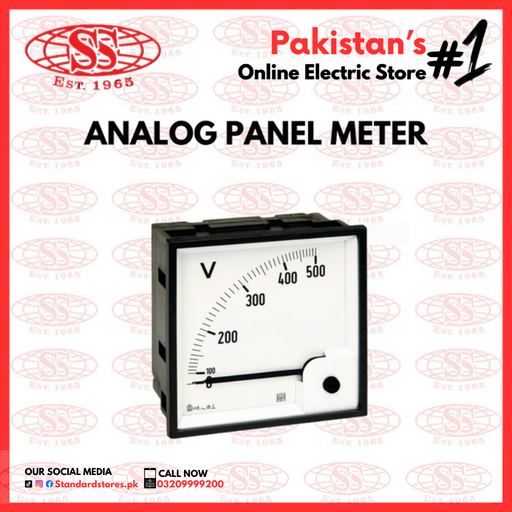 Panel Volt Meter Analog, standard stores, standard electric co.