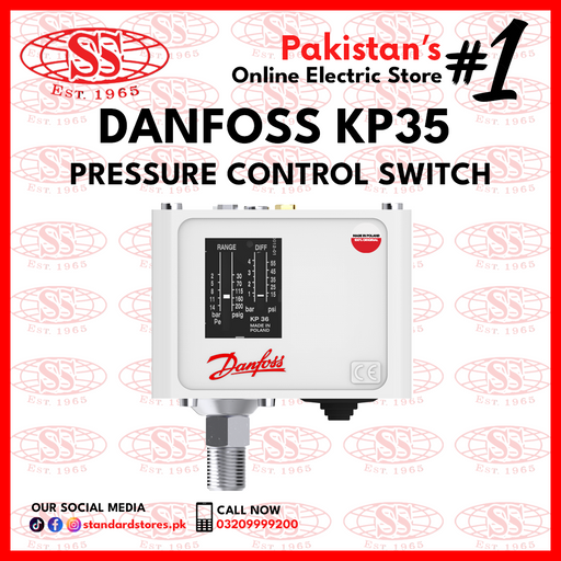 Pressure Control Switch DANFOSS KP35 (Original), standard stores, standard electric co.