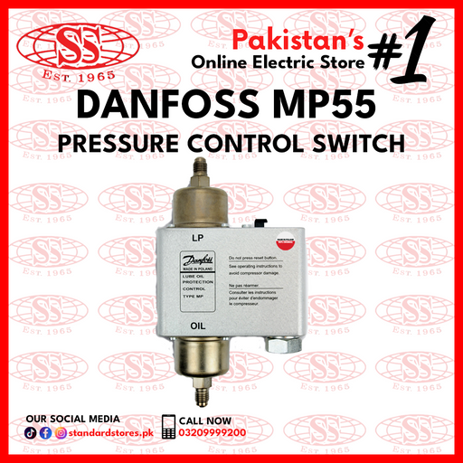 Pressure Control Switch DANFOSS MP55 (Original), standard stores, standard electric co.