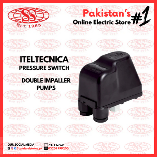 Pressure Switch 20AMP ITALTECNICA Italy for Double Impeller Water Pump, standard stores, standard electric co.