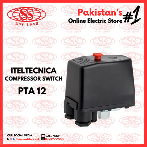Pressure Switch ITALTECNICA for Water Pump & Air Compressor Switch, standard stores, standard electric co.
