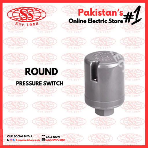 Pressure Switch Round for Water Pump G1/4" Male Thread, standard stores, standard electric co.