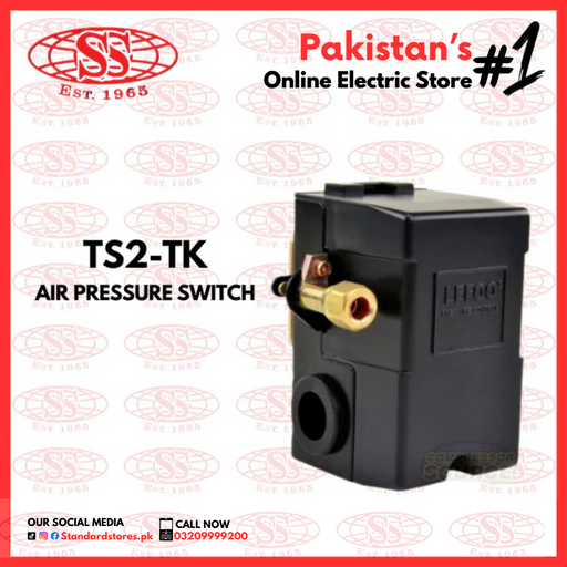 Pressure Switch for Air Compressor  1 Phase TS2-TK LIVER, standard stores, standard electric co.