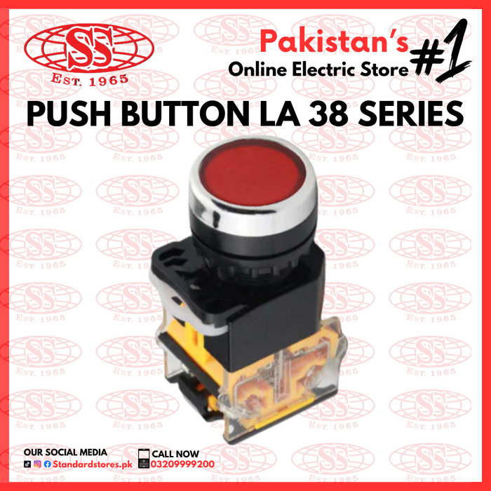 Push Button 22mm LA38 series, standard stores, standard electric co.