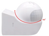 SIC Infrared PIR Sensor Human Motion Automatic Detector Adjustable Auto On/Off Light Switch AC85-265V 180 Degrees Rotating Indoor Outdoor Timer Light Switch for Home Offices Factory Warehouse Shops for Security Electricity saving, standard stores, standard electric co. 