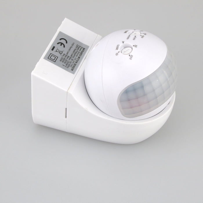 SIC Infrared PIR Sensor Human Motion Automatic Detector Adjustable Auto On/Off Light Switch AC85-265V 180 Degrees Rotating Indoor Outdoor Timer Light Switch for Home Offices Factory Warehouse Shops for Security Electricity saving, standard stores, standard electric co. 