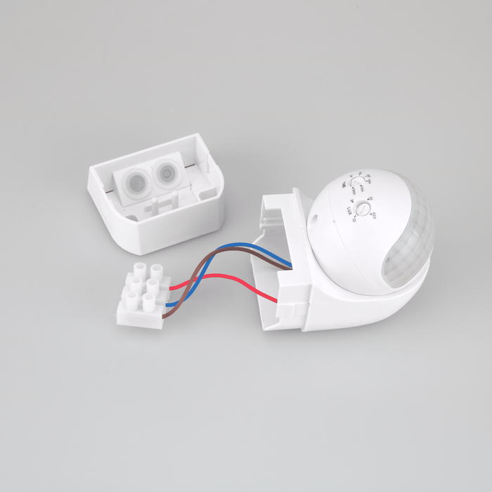 SIC Infrared PIR Sensor Human Motion Automatic Detector Adjustable Auto On/Off Light Switch AC85-265V 180 Degrees Rotating Indoor Outdoor Timer Light Switch for Home Offices Factory Warehouse Shops for Security Electricity saving, standard stores, standard electric co. 