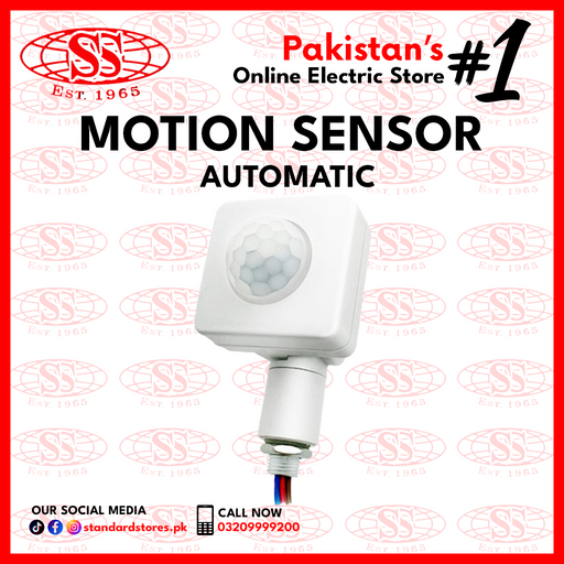 PIR Motion Sensor Human Motion Detector Light Switch Adjustable Auto On/Off Light Switch AC85-265V 180 Degrees Indoor Outdoor Waterproof IP67, standard stores, standard electric co.