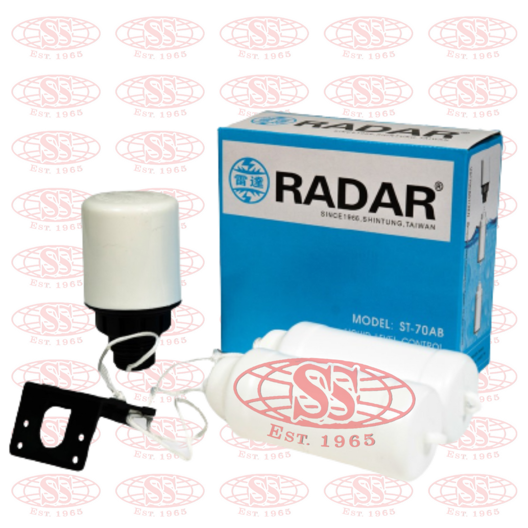 Redar Float Switch Float Switch Radar ST-70AB for Water Tanks — Standard Electric Co.