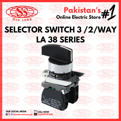 Selector Switch 3Way/2Way LA38 Series, standard stores, standard electric co.