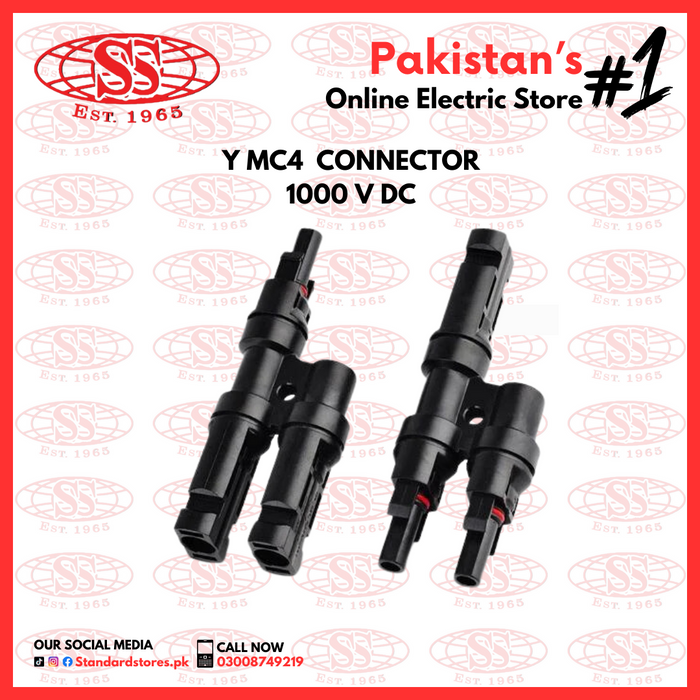 MC4 2 IN 1 Y Branch Connector 1000V DC