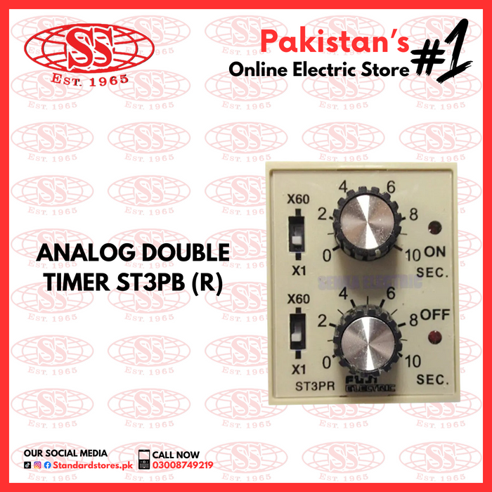 Analog Double Timer ST3PB(R) — Standard Electric Co.