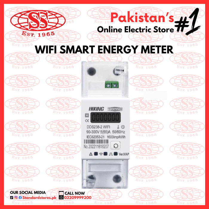 TOMZN Wifi Smart Energy Meter 2P, standard stores, standard electric co.