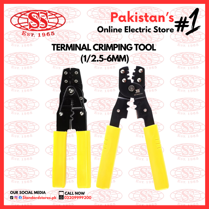 Terminal Crimping Tool  (1/2.5-6mm), standard store, standard electric co.